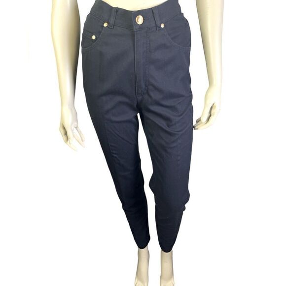 Escada Sport High Waisted Navy Jeans Excellent Condition Size 34 - Picture 1 of 5